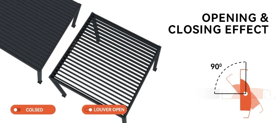 26228-Waterproof louvered pergola kit-2 26228-Waterproof louvered pergola kit-2